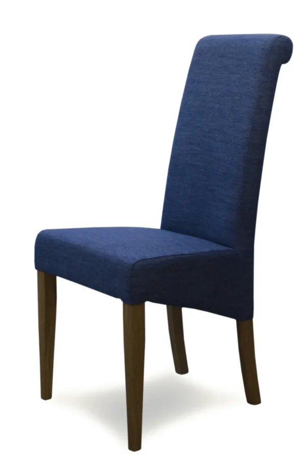 Italia Denim Blue Fabric Chair