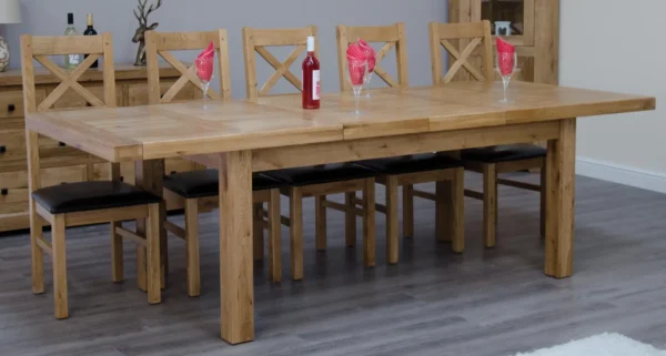 Deluxe Twin Leaf Extending Table 1800+(2x400) X 1000 - Image 2