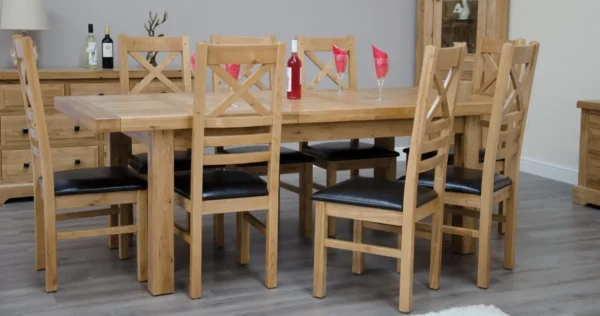 Deluxe Twin Leaf Extending Table 1800+(2x400) X 1000 - Image 8