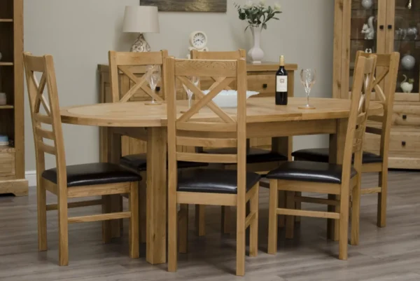 Deluxe Oval Extending Dining Table - Image 3