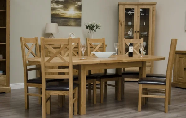 Deluxe Oval Extending Dining Table - Image 2