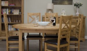 Deluxe Oval Extending Dining Table
