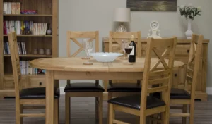Deluxe Oval Extending Dining Table