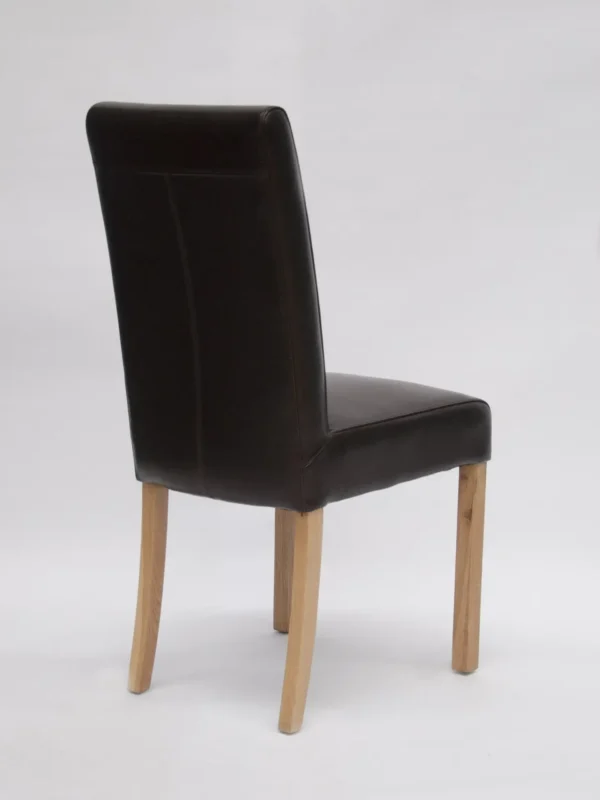 Marianna (Brown) Leather Dining Chair - BYCAST - Image 2