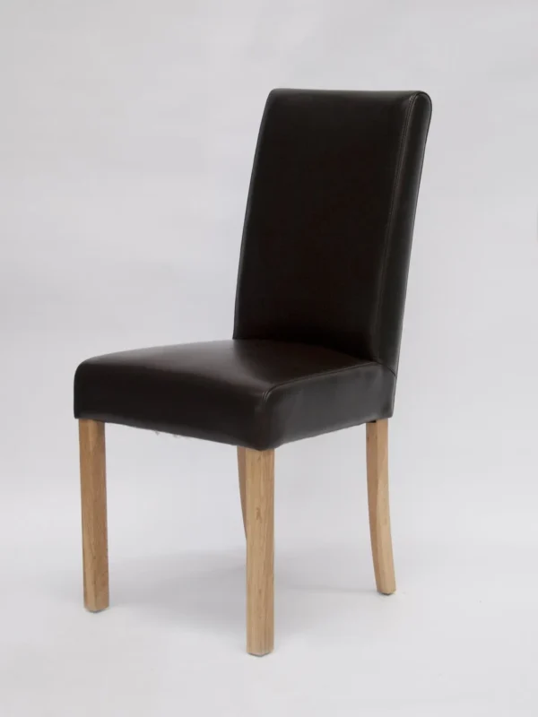 Marianna (Brown) Leather Dining Chair - BYCAST