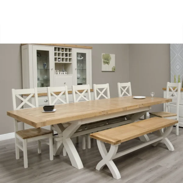 Painted Deluxe X-Leg table - Image 2