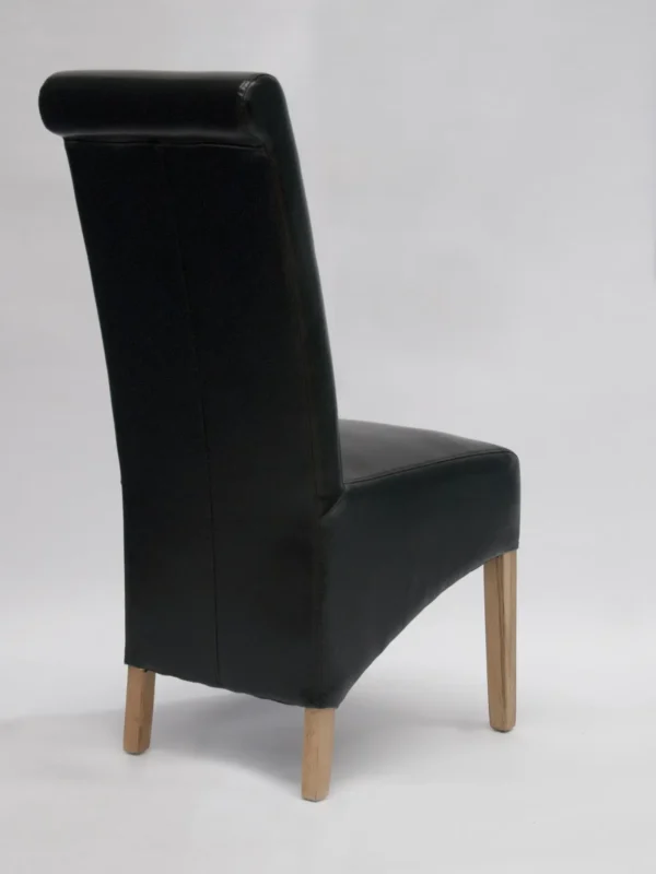 Richmond Black Dining Chair - BONDED - Image 2