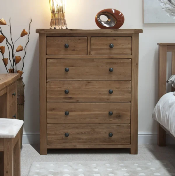 Rustic Oak 2 over 4 Chest