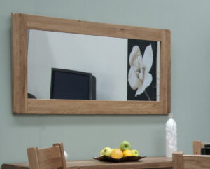 Rustic Oak Large Mirror