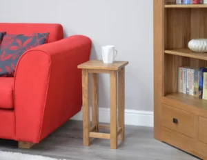 Rustic Occasional Square Lamp Table