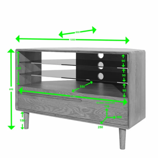 Scandic Corner TV Unit - Image 3