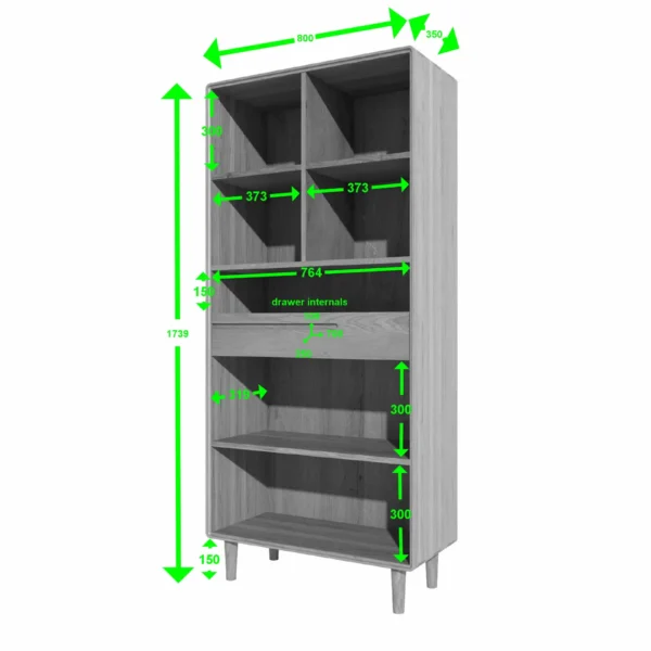 Scandic Large Bookcase - Image 3