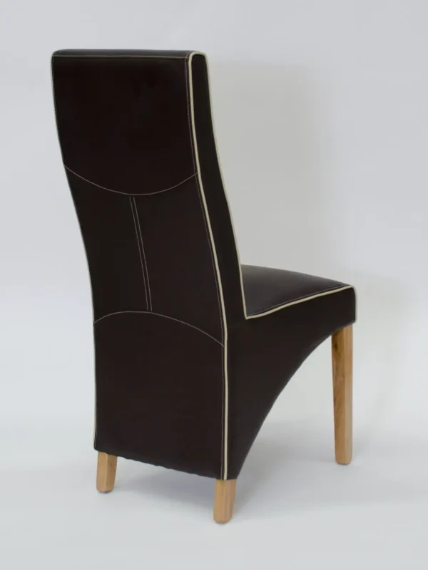 Wave Coco/Bone Contrast piping Dining Chair - Image 2