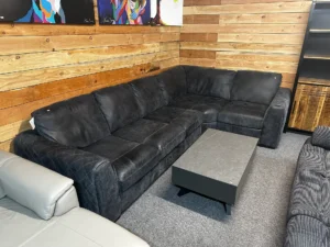 Sofology Mazzini Utah Grey Leather Corner Sofa RRP £3899