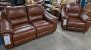 Fabb Francis Montana Butterscotch Leather 2 Seater Sofa & Armchair