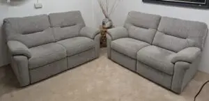 2 x G Plan Seattle Loom 2.5 Seater Sofa’s In Smoke Mix Fabric