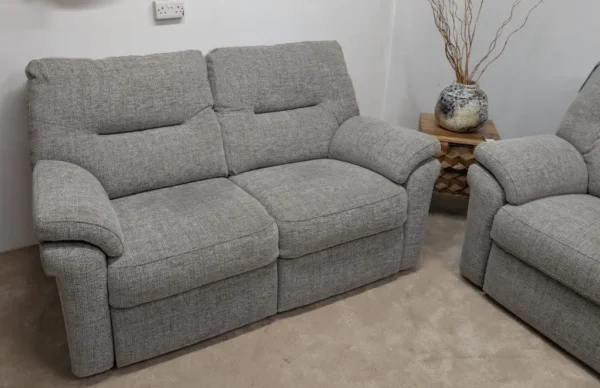 2 x G Plan Seattle Loom 2.5 Seater Sofa’s In Smoke Mix Fabric - Image 3