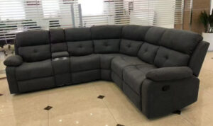 The Cindy Grey Fabric Reclining Corner