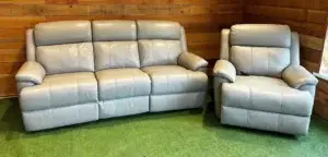 Sofoloy Gracey 3 Seater Sofa W/ Power Recliners & Rise & Recliner Armchair