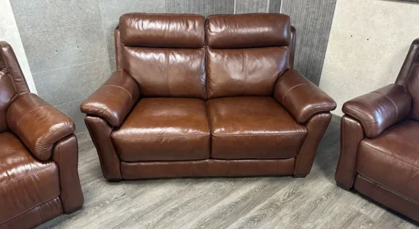 Furniture Village World Of Leather Relax Station Revive Brown Leather - Image 4