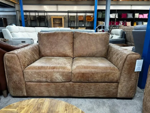 Sofology Mazzini Utah Leather 2 & 2 Seater Sofa Set – Natural Luxury That Ages Beautifully - Image 3