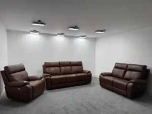The Winchester Range In Chestnut Brown Leather Power Recliners