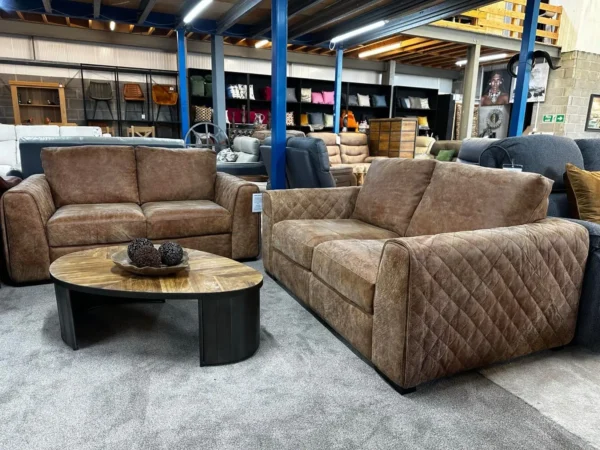Sofology Mazzini Utah Leather 2 & 2 Seater Sofa Set – Natural Luxury That Ages Beautifully - Image 2