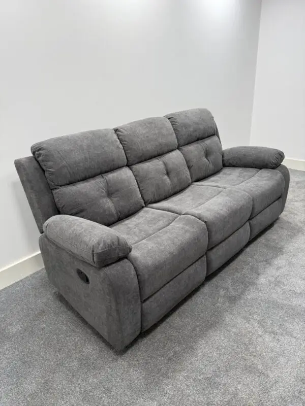 The Cindy Grey Fabric Manual Or Power Recliner Sofa Range / Collection * Special Price* - Image 4