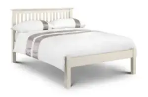 Barcelona White Low Footend 120cm Small Double Bed