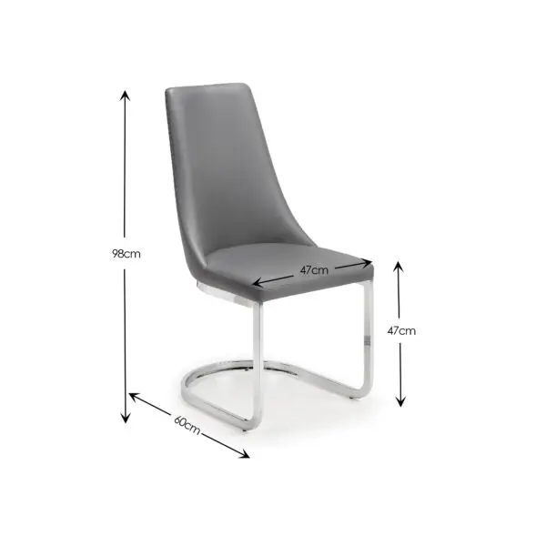 Como White High Gloss Table and 4 Como Chairs - Image 2