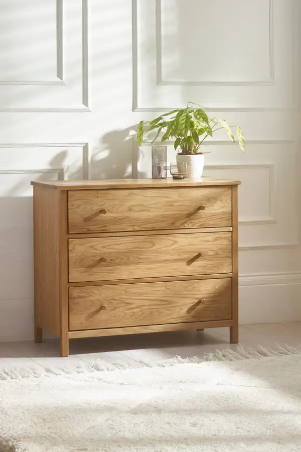Coxmoor 3 Drawer Chest - Oak - Image 3