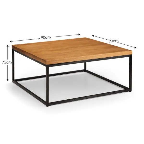 Brooklyn Square Coffee Table - Oak - Image 6