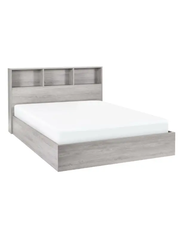 Bali Ottoman Storage 150cm King Bed -Grey Oak - Image 3