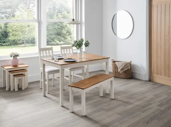 Coxmoor Rectangular Dining Table - Ivory & Oak - Image 10