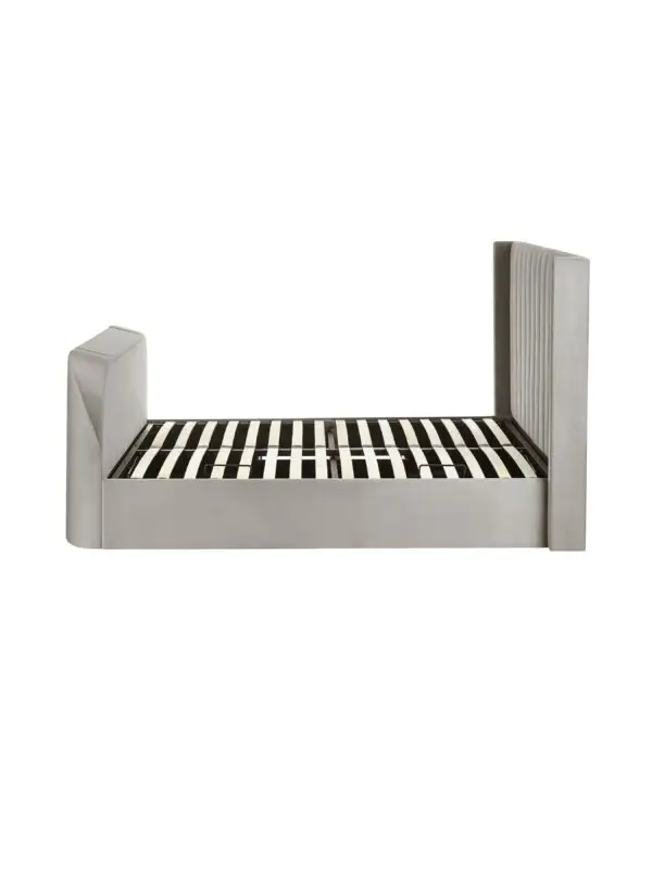 Clara Ottoman TV Bed 135cm - Light Grey - Image 15