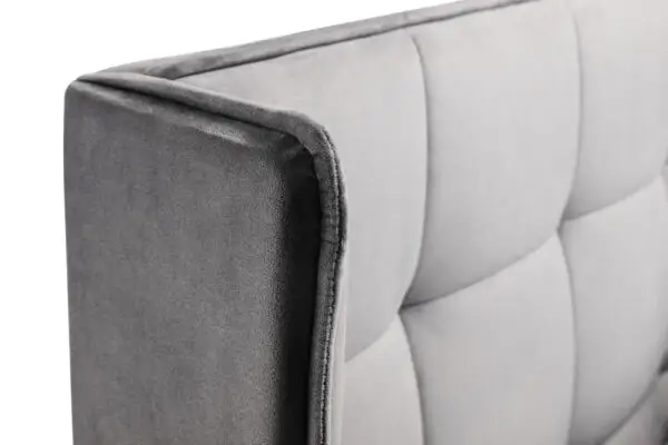 Gatsby 150cm King Bed - Light Grey - Image 6