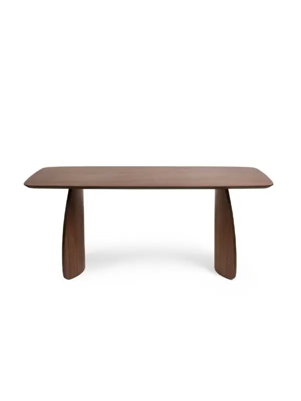 Artemis Curved Leg Walnut Dining Table - Image 3