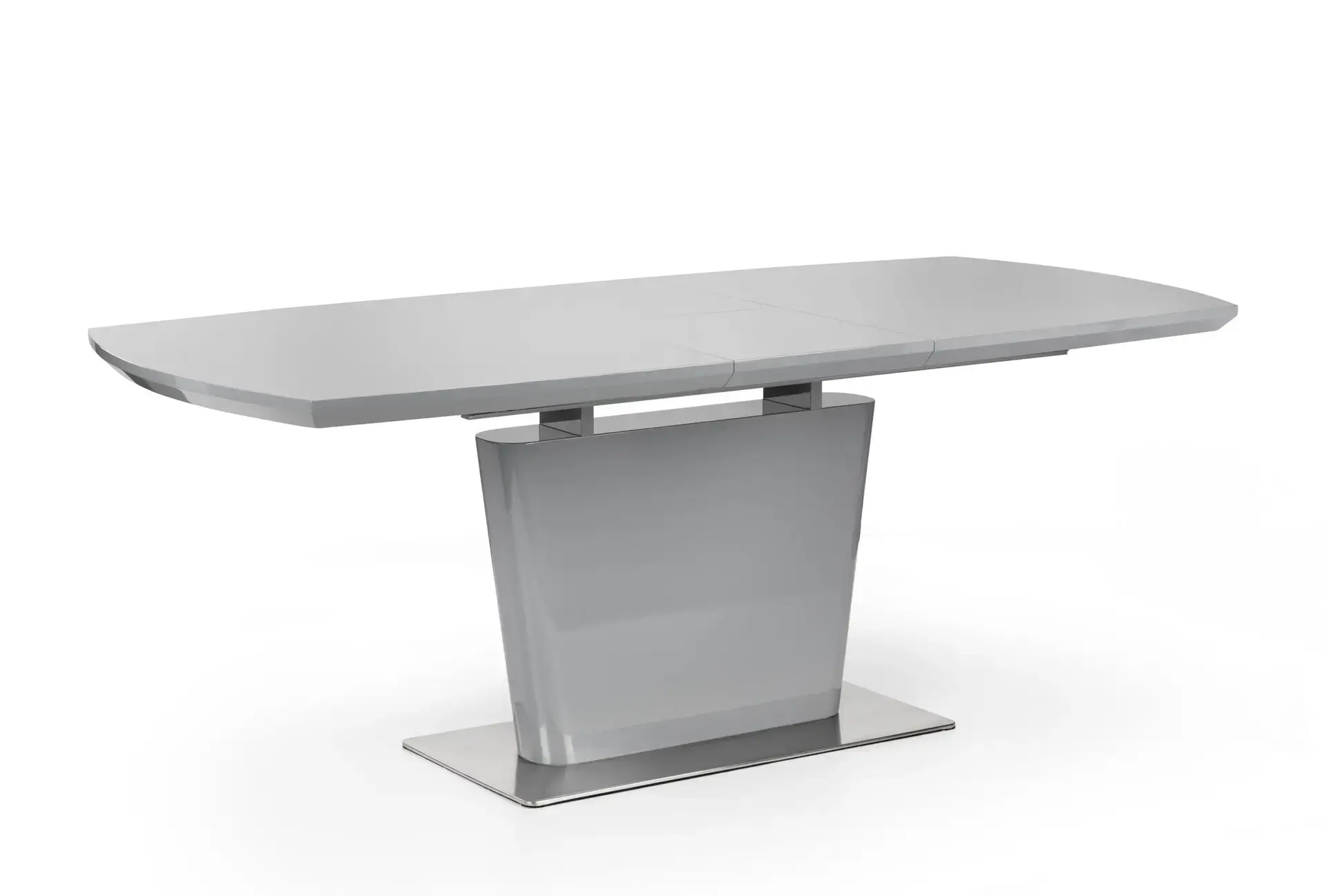 Como High Gloss Extending Table - Grey - Image 2