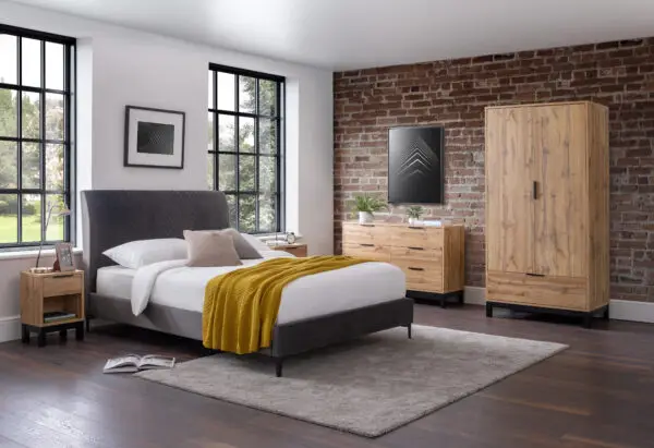 Bali 1 Drawer Bedside - Light Oak - Image 10