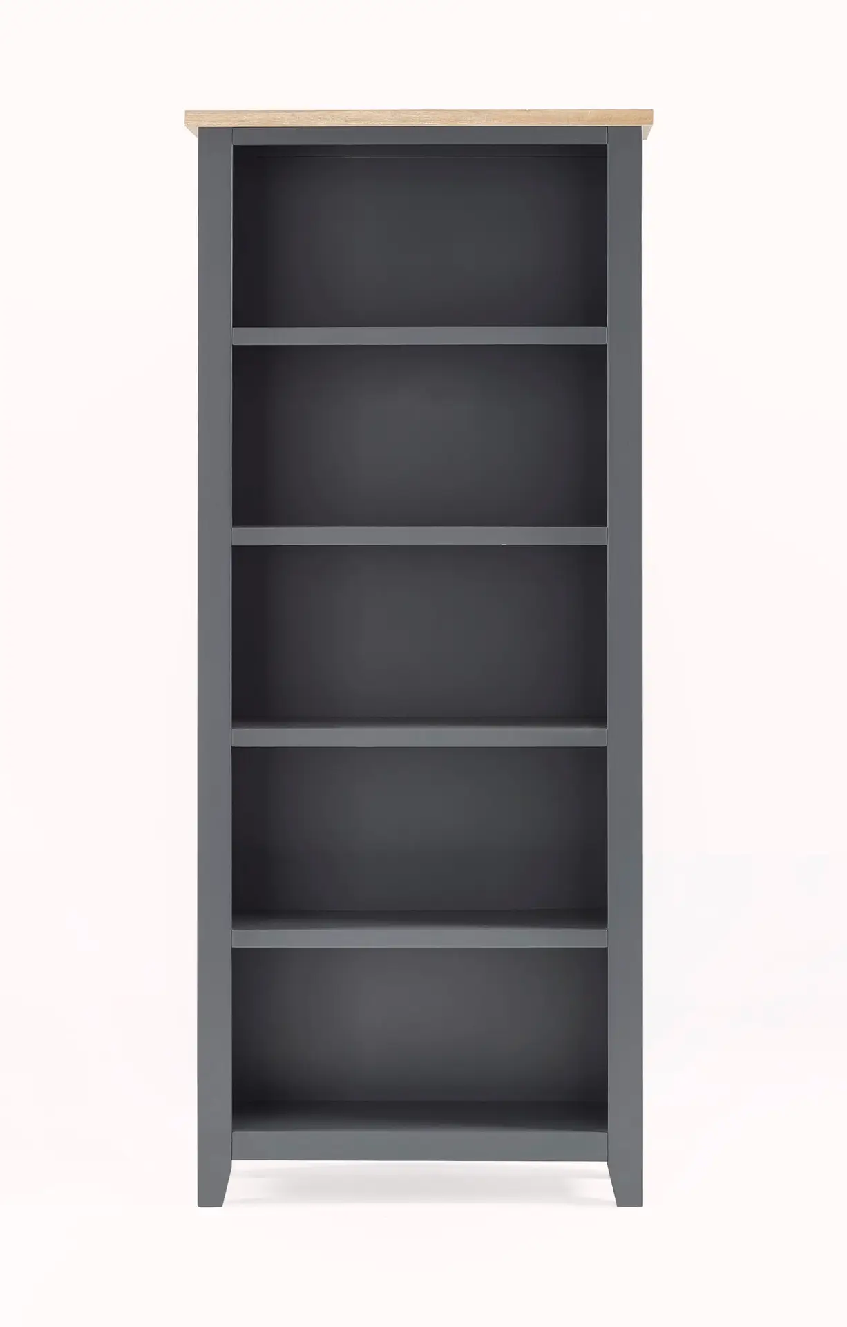 Bordeaux Tall Bookcase Dark Grey - Image 3