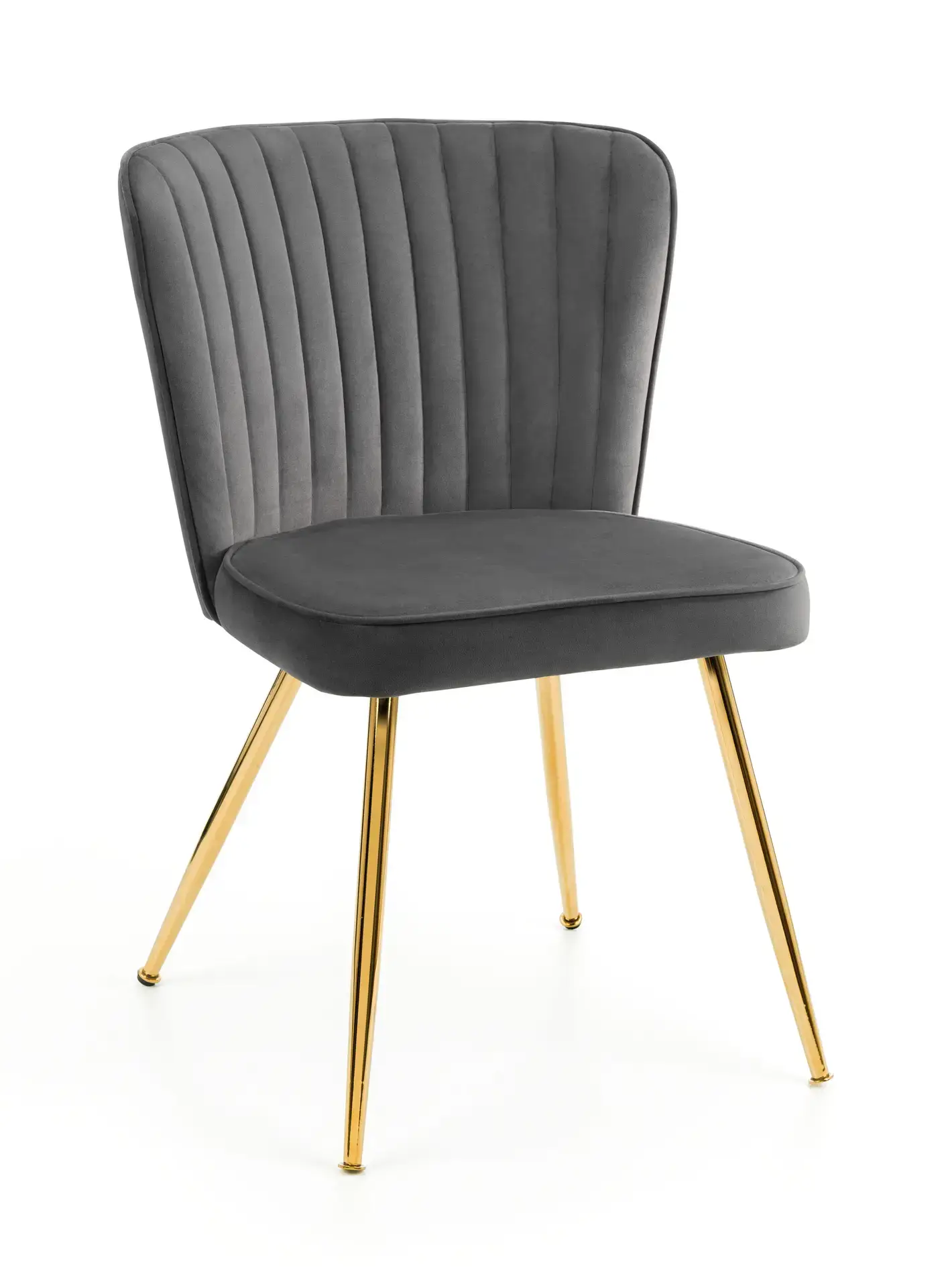 Set Of 2 Cannes Dining Chairs - Grey - Image 2