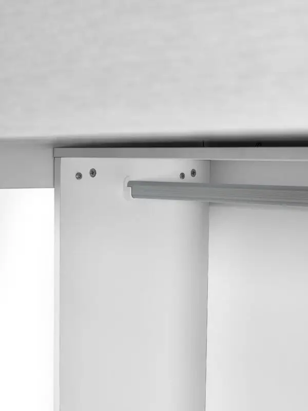 Gaia 90cm Single Highsleeper TV Bed - White and Silver - Image 11