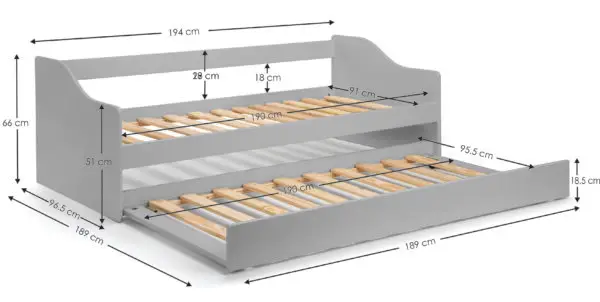 Elba Daybed - Dove Grey - Image 13