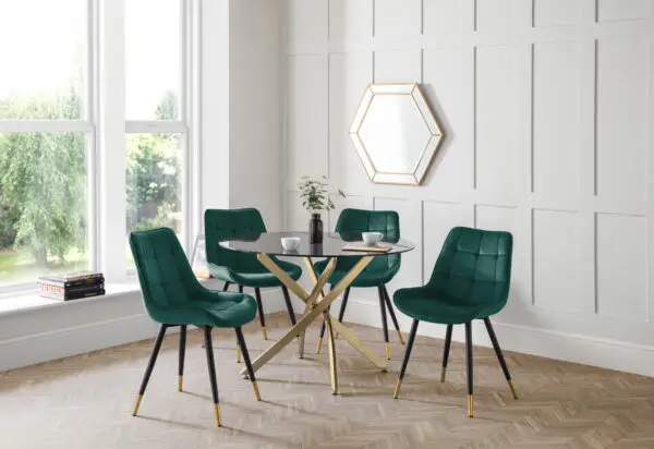 Set Of 2 Hadid Dining Chairs - Green - Image 7