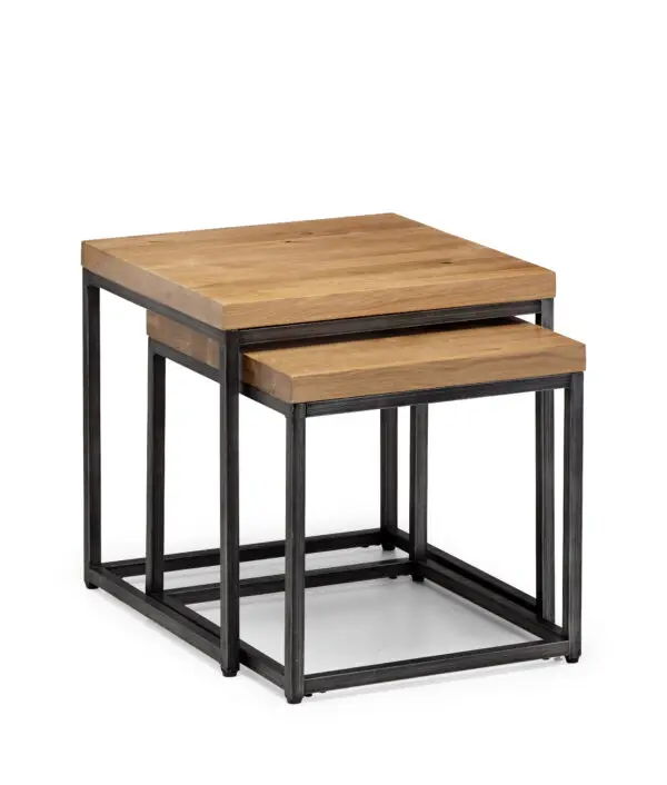 Brooklyn Nesting Lamp Tables - Oak - Image 2