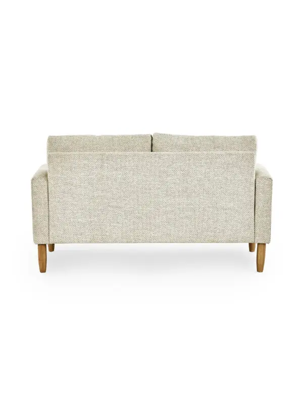 Daisy Beige Pearl Barley Upholstered Compact 2 Seater Sofa - Image 4