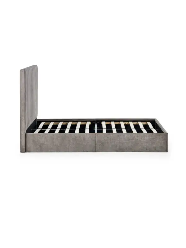 Eloise 150cm King Size Bed - Grey - Image 6