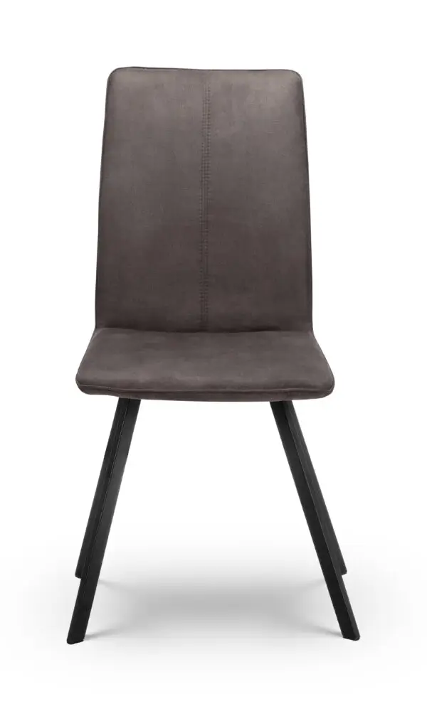 Brooklyn Oak Round Table and 4 Grey Monroe Chairs - Image 2