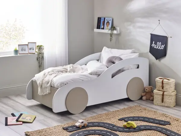 Atlantis Toddler Car Bed - White - Image 2