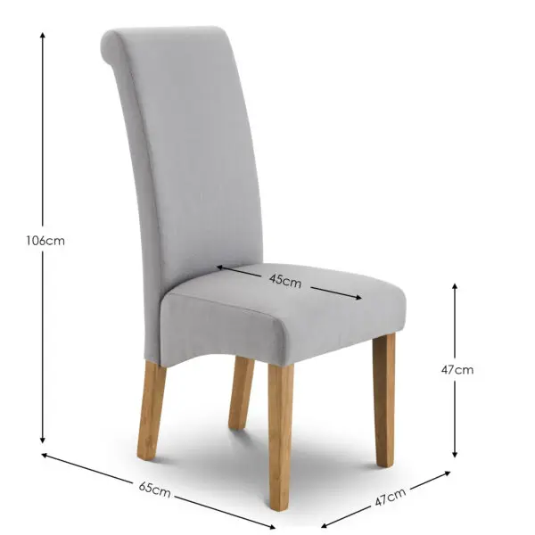 Astoria Extending Dining Table and 4 Rio Fabric Chairs - Image 3